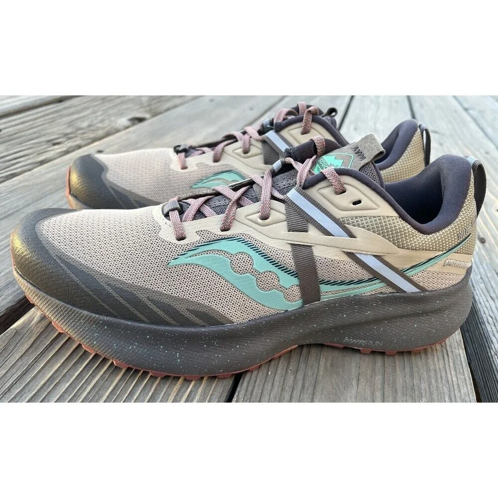 Saucony Ride 15 TR Women’s 9.5 Trail Running Shoes Desert/Sprig